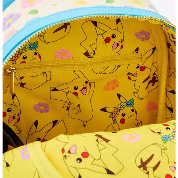 Loungefly - Pokémon Pikachu Flower Crown Mini Backpack - NEW - Picture 4 of 4